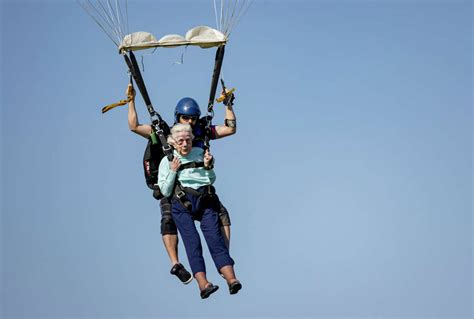 104 Year Old Woman Skydives From Plane