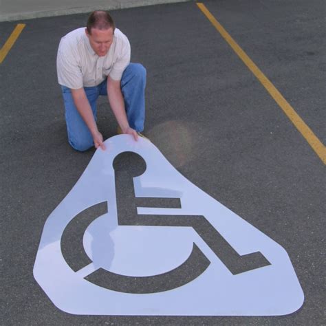 Handicap Symbol Stencil Handicap Parking Template