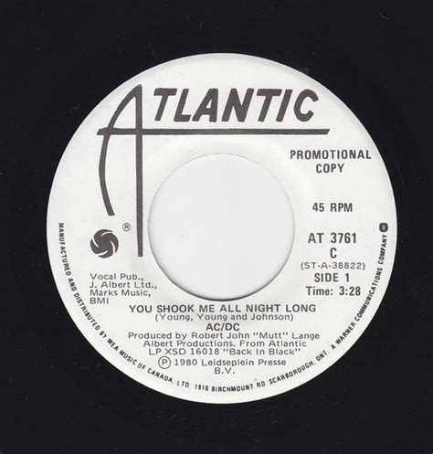 AC/DC - You Shook Me All Night Long (1980, Vinyl) | Discogs