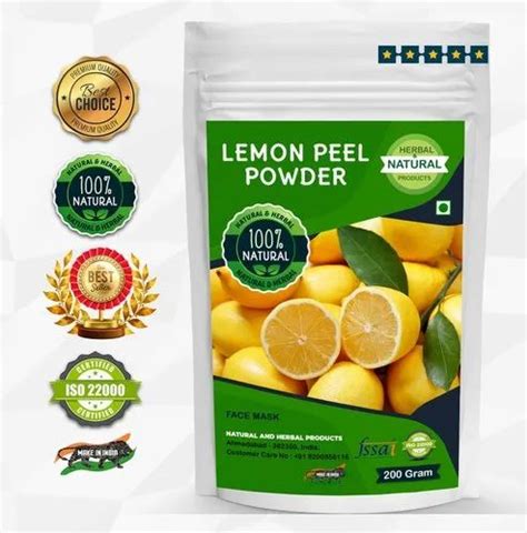 Brown Lemon Peel Powder Grade Standard Food Grade Packaging Size 1