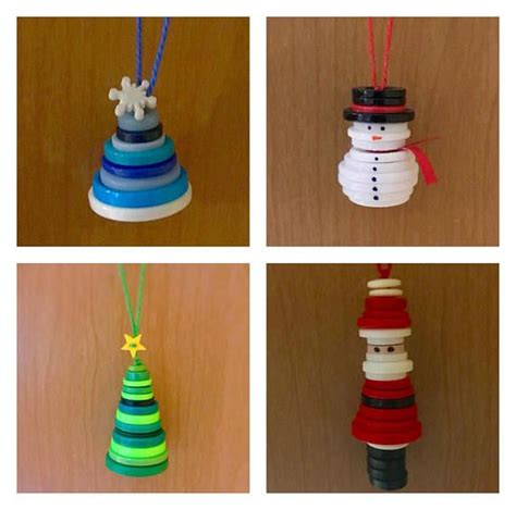 Deluxe Handmade Button Ornaments Christmas Ornament