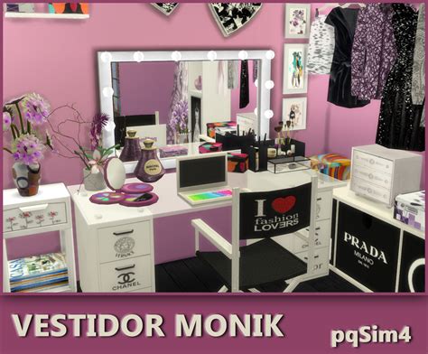 Sims 4 Ccs The Best Monik Dresser Room By Pqsim4