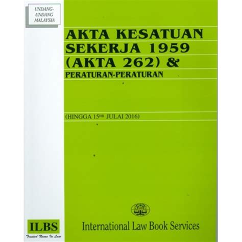 Pada suatu hari, aku mendapat idea. AKTA KESATUAN SEKERJA 1959 PDF