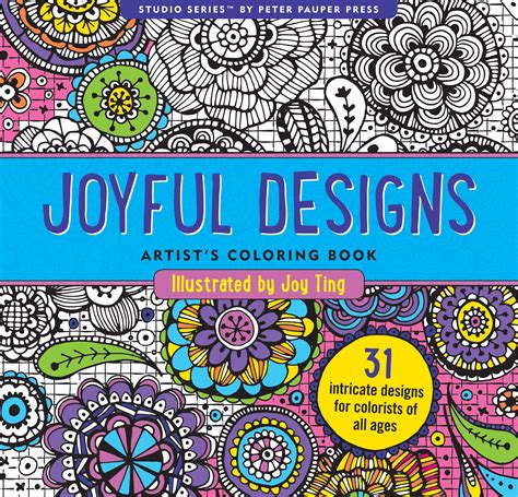 Joyful Designs Artists Coloring Book Peter Pauper Press