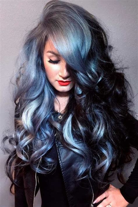 40 Gorgeous Gray Hair Styles Grey Hair Color Blue Hair Hair Color Blue