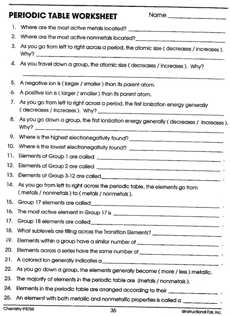 Type all required information in the necessary fillable areas. Periodic Table Worksheets Answer Key Page 36