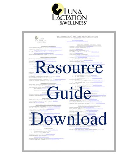 Resource Guide Luna Lactation Wellness