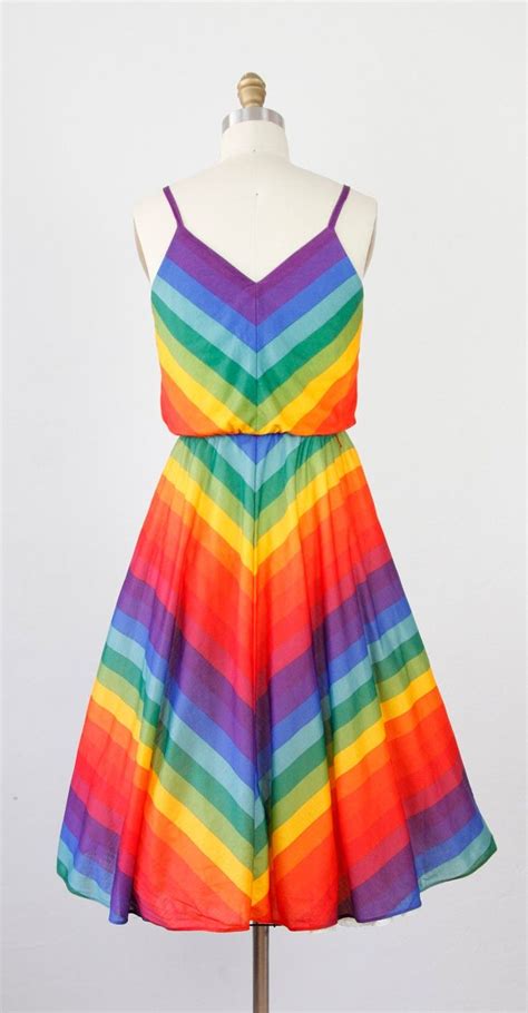 Rainbow Dress Rainbow Fashion Rainbow Dress Rainbow Outfit