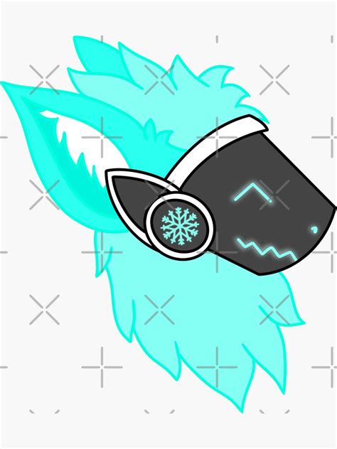 Winter Protogen Furry Art Sticker For Sale By Planetpaws Redbubble