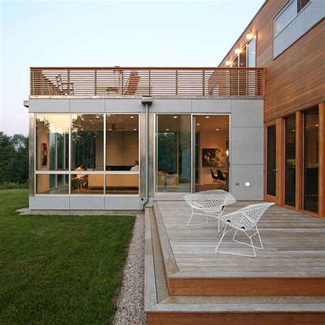 Res4 Modern Modular Prefab Home Outdoor Living On Decks Screened