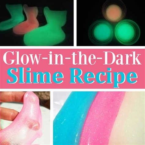 Glow In The Dark Slime Recipe Diy Home Sweet Home Diy Slime Recipe