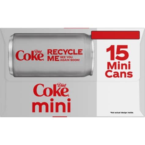Diet Coke Soda Mini Cans 15 Pk 75 Fl Oz Frys Food Stores