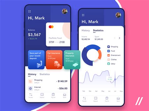 Banking App Design Concept By Purrweb Ux On Dribbble