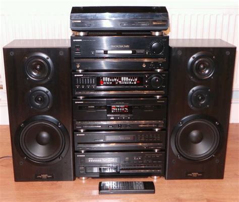 Rare Vintage 6 Piece Pioneer F Z560 Stereo Hifi Stack System Speakers