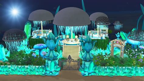 Magical Mermaid Residence 💙 No Cc 💙 Jellyfish House The Sims 4