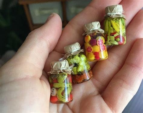 Comida En Miniatura Comida De Muñecas Conservación De La Etsy