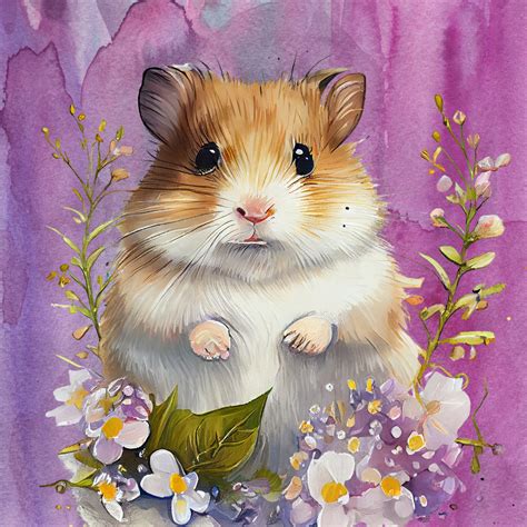 Hamster Watercolor Illustration Free Stock Photo Public Domain Pictures