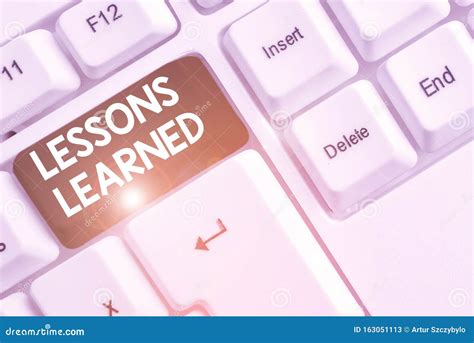 Writing Note Showing Lessons Learned Business Photo Showcasing The