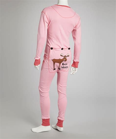 Lazy One Pink Moose Caboose Flapjack Pajamas Women Pajamas Women