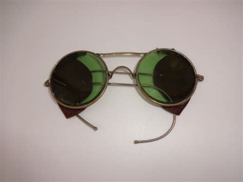 Vintage American Optical Ao Sunglasses Safety Glasses Motorcycle Steampunk Ebay