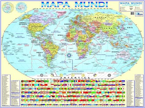 Kit 3 Mapas (mundi-américa Sul-brasil) Enrolados - R$ 34,90 em Mercado