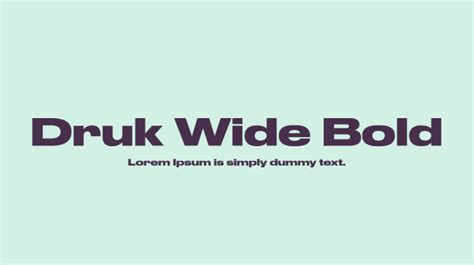 Druk Wide Bold Font Download Free For Desktop And Webfont