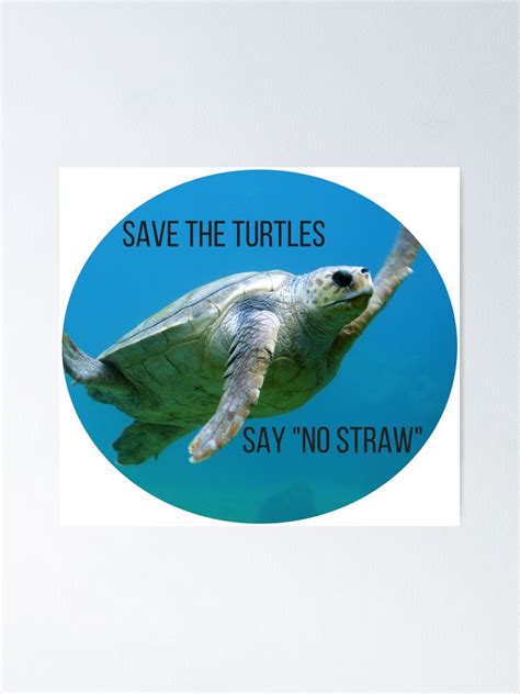 Save The Turtles Stop Using Plastic Straws No Waste Environmental
