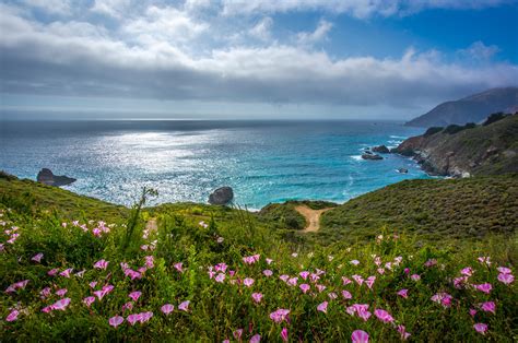 4k 5k Big Sur Usa Coast Ocean Spring California Hd Wallpaper