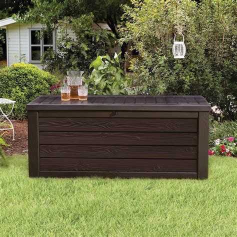 Buy Keter Westwood 150 Gallon Outdoor Deck Box Resin Patio Storage