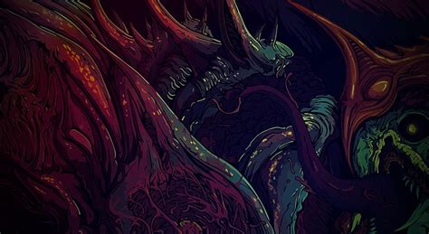 Hyper Beast Red And Blue Abstract Art Games Other Games