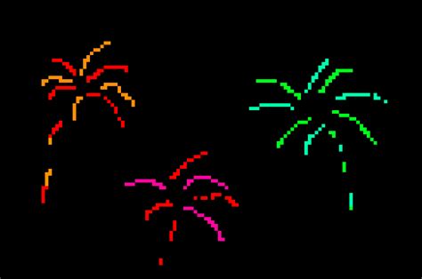 Simple Fireworks Pixel Art Maker