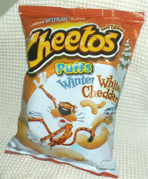 Limited Winter Edition Cheetos Puffs Winter White Cheddar Junk Food Betty