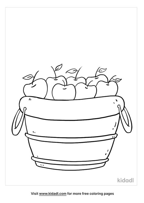 Free Apple Basket Coloring Page Coloring Page Printables Kidadl