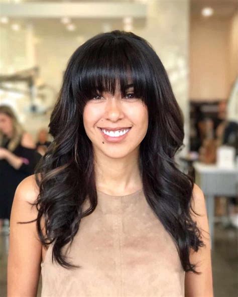 Share More Than 88 Long Black Hairstyles With Bangs Best Ineteachers
