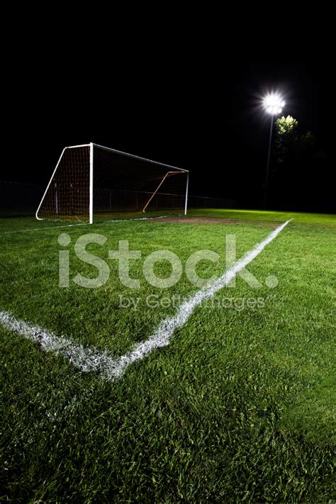 Soccer Field At Night Stock Photo Royalty Free Freeimages