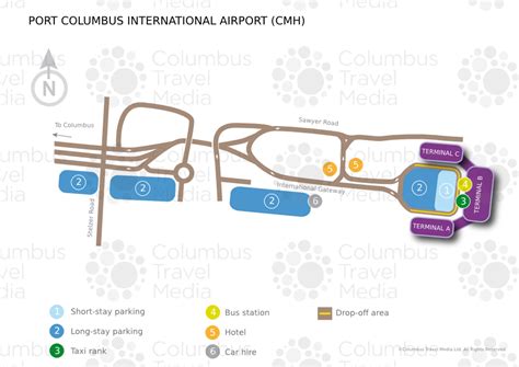 Port Columbus Airport Terminal Map