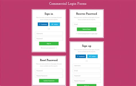 Best Free Css Html Login Form Templates Wpshopmart Images