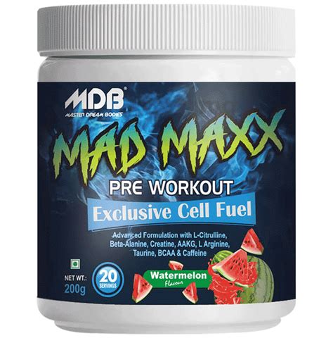 master dream bodies mad maxx 200gm each powder watermelon buy jar of 1 0 powder at best price