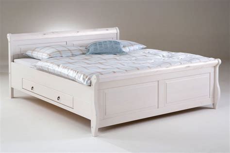 Betten vieler stile, designs und größen online. Massivholz Doppelbett mit Schubladen 180x200 weiß holz bett Kiefer landhaus stil | eBay