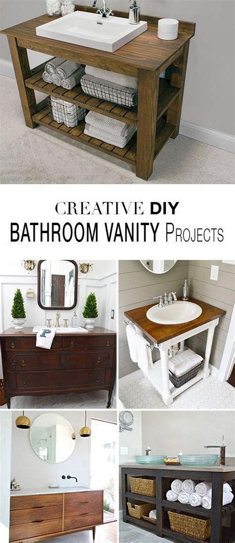 Here's a free bath vanity plan that is shaker style and built out of cherry. DIY Bathroom Vanity Projects • Learn how to save money and build a bathroom vanity! # ...