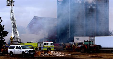 Fire Explosions Destroy Farm Shed