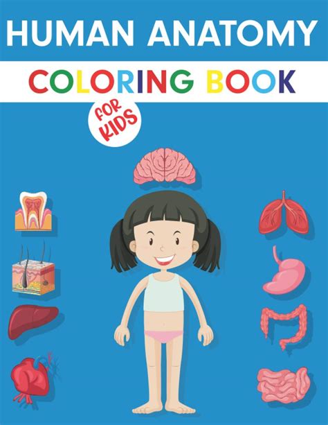 Human Anatomy Coloring Book For Kids My First Anatomy Book Body Parts