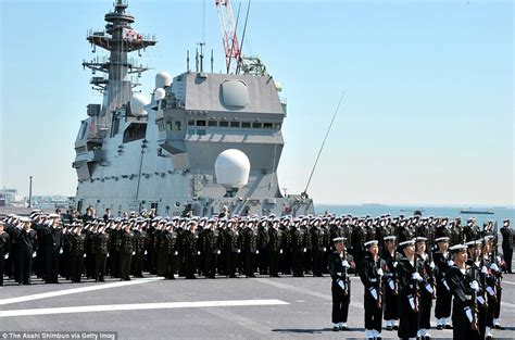 the sun rises again japanese navy gets new helicopter carrier that is its biggest warship since