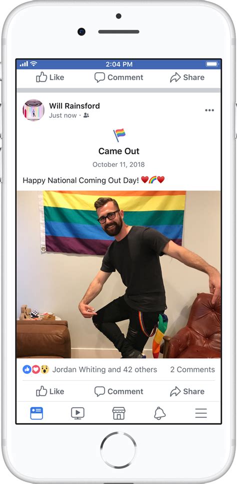 In Honor Of National Coming Out Day Facebook Unveils Came Out Feature