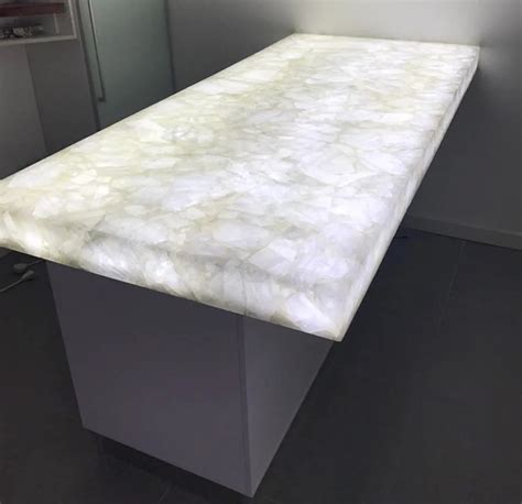 Luxury White Quartz Backlit Table Top Quartz Countertop Buy White