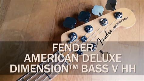 Fender American Deluxe Dimension Bass V Hh Demo Youtube