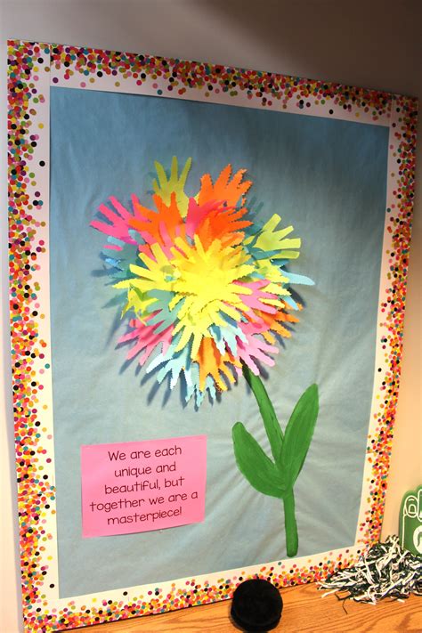 This Flower Is Made Up Of Hand Prints Created By Kindergartners A