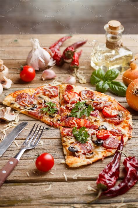 Delicious italian pizza | High-Quality Food Images ~ Creative Market