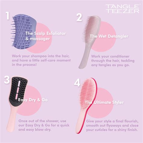 Buy Tangle Teezer Wet Detangler Hairbrush For Detangling With Less