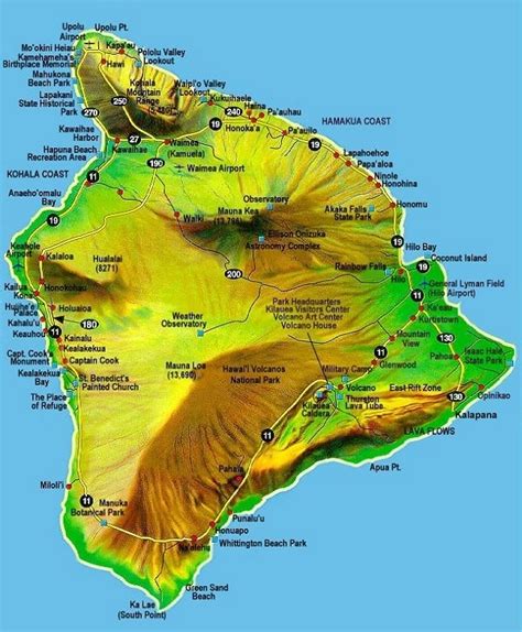 Largest Island Of Hawaii Kohala Coast Hawaii Island Upolu
